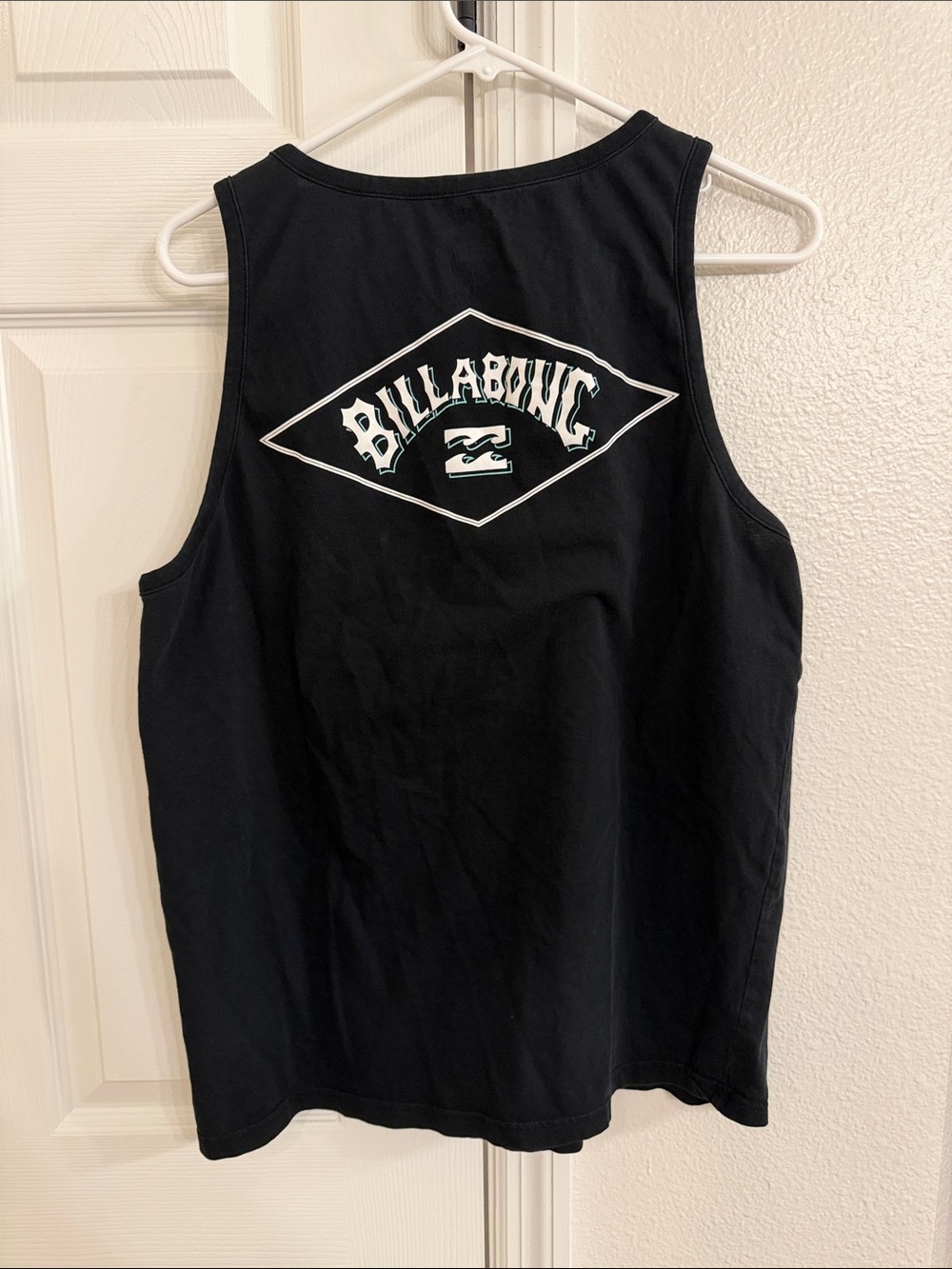 Billabong Black Tank with White Logo - Men’s